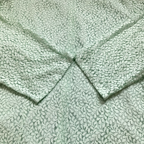 Pendleton Mint Green Lace Shift Dress - Picture 9 of 15